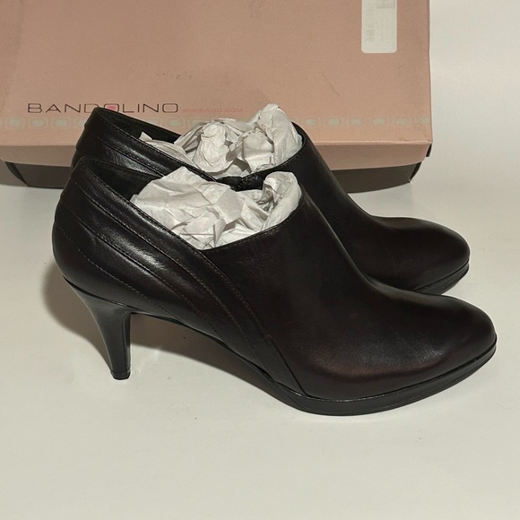Bandolino Dark Brown leather ankle boot - Picture 3 of 5